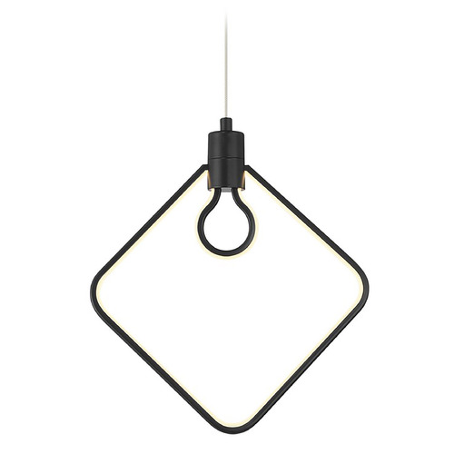 George Kovacs Edison's Outline Coal Black LED Pendant Light