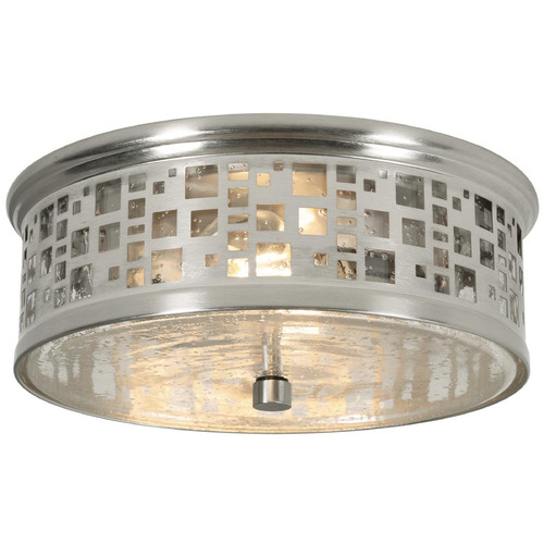 Afx Lighting Roscoe Satin Nickel Flushmount Light