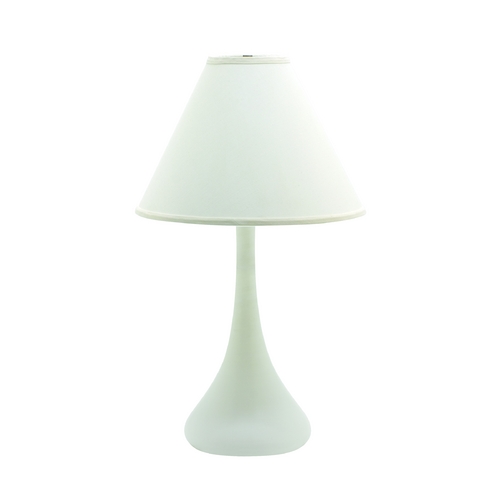 Scatchard Stoneware Table Lamp in White Matte by House of Troy Lighting