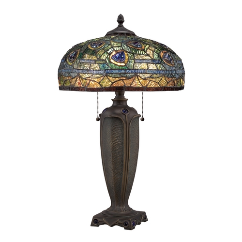 Lynch Table Lamp with Multi-Color Glass by Quoizel Lighting