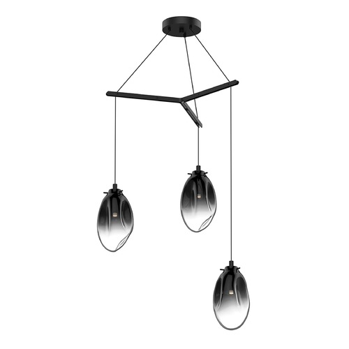 Sonneman Lighting Liquid LED Multi-Light Pendant Black by Sonneman Lighting 2975.25K