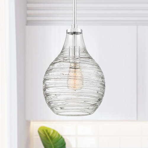 Genie Polished Chrome Pendant by Quoizel Lighting