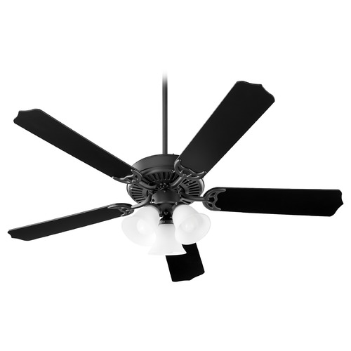 Quorum Lighting Capri X Matte Black LED Ceiling Fan with Light by Quorum Lighting 7525-3059