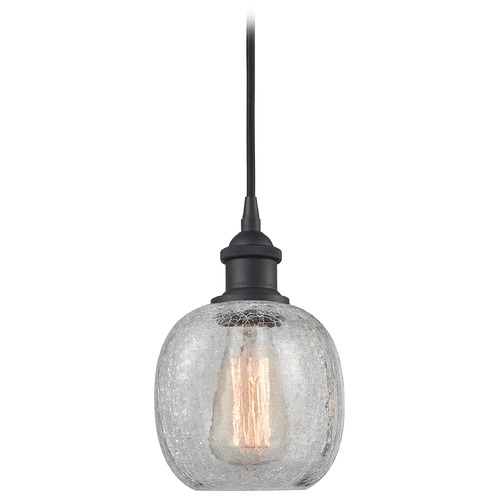 Innovations Lighting Innovations Lighting Belfast Matte Black Mini-Pendant Light with Globe Shade 516-1P-BK-G105