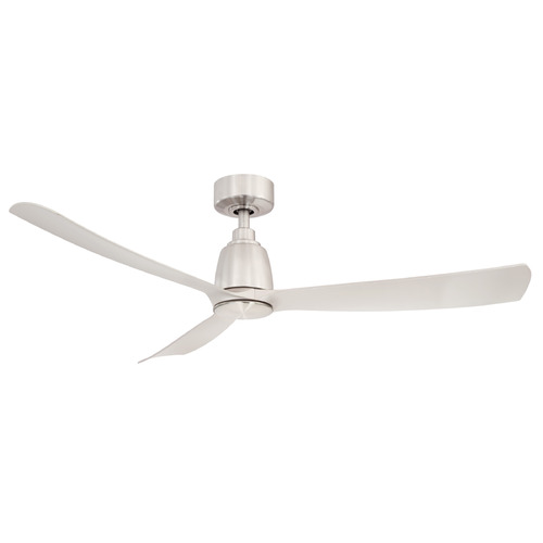 Fanimation Fans Kute 52 Brushed Nickel Ceiling Fan Without Light