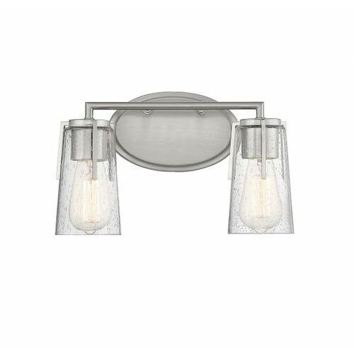 Sacremento 14-Inch Bath Light in Satin Nickel by Savoy House
