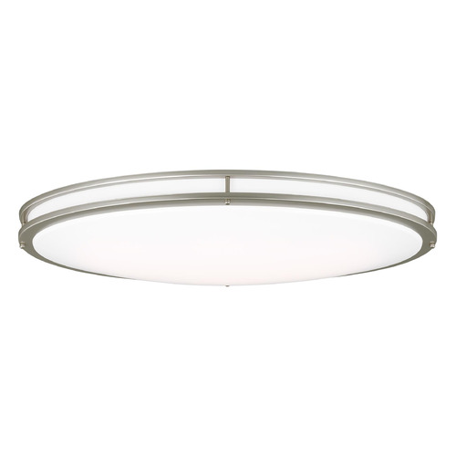 Generation Lighting Mahone 32.25-Inch Painted Brushed Nickel Oval LED Flush Mount by Generation Lighting 7950893S-753
