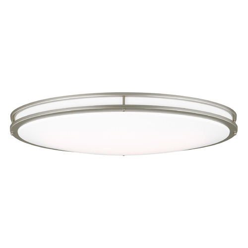 Mahone 32.25-Inch Painted Brushed Nickel Oval LED Flush Mount by Generation Lighting