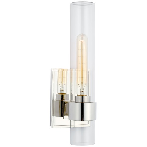 Visual Comfort Signature Collection Ian K. Fowler Presidio Outdoor Sconce in Nickel by Visual Comfort Signature S2168PNCG