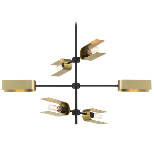 Designers Fountain U Turn Matte Black Island Light