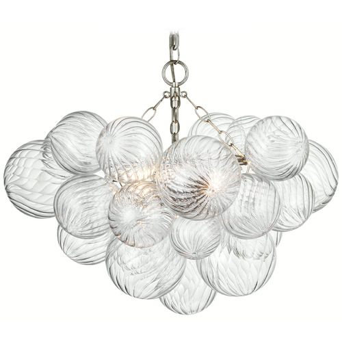 Visual Comfort Signature Collection Julie Neill Talia Semi-Flush Mount in Silver Leaf by VC Signature JN4110BSLCG
