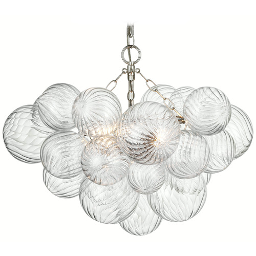 Julie Neill Talia Semi-Flush Mount in Silver Leaf by VC Signature