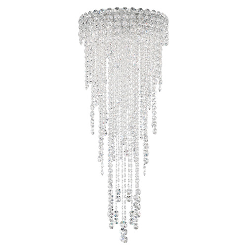 Schonbek Worldwide Lighting Chantant Polished Stainless Steel Flushmount Light