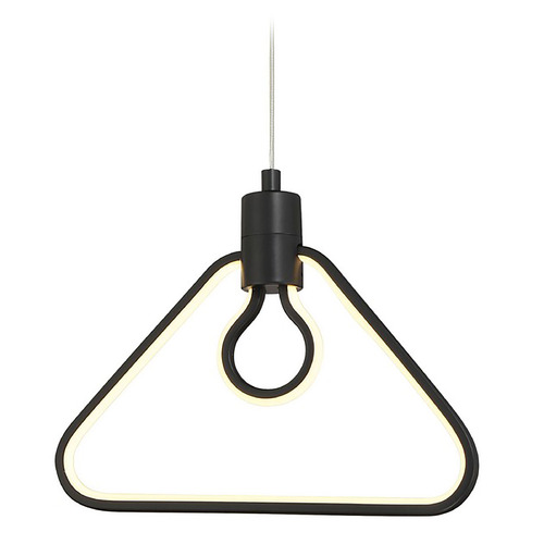 George Kovacs Edison's Outline Coal Black LED Pendant Light