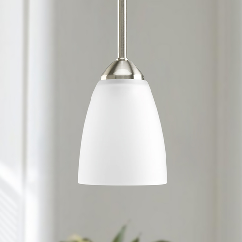 Progress Lighting Gather Mini Pendant in Brushed Nickel by Progress Lighting P5113-09