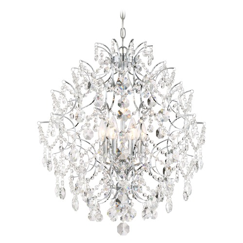 Isabella's Crown Chrome Crystal Chandelier by Minka Lavery