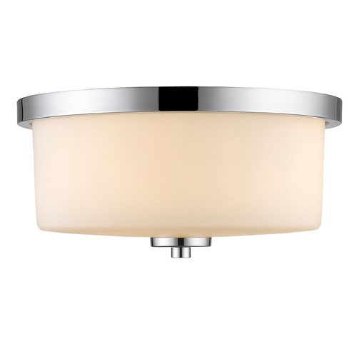 Evette Chrome Flush Mount by Golden Lighting