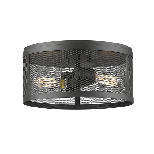 Meshsmith Bronze Flush Mount by Z-Lite