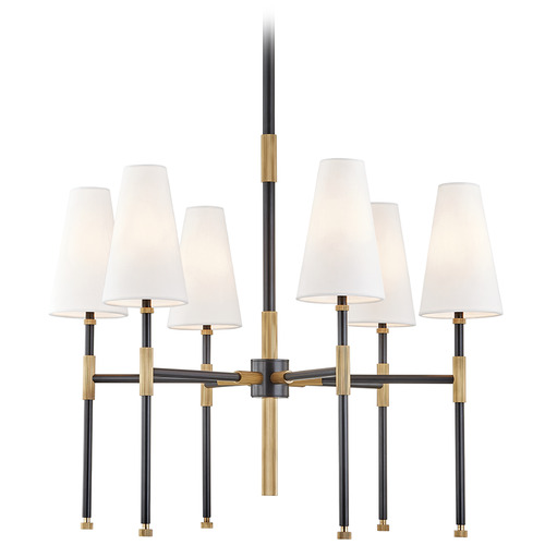 Hudson Valley Lighting Hudson Valley Lighting Bowery Aged Brass & Aged Old Bronze Chandelier 3728-AOB