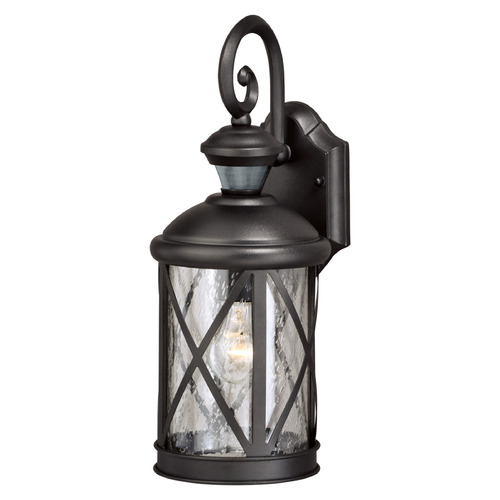 Vaxcel Lighting Henderson Textured Black Outdoor Wall Light