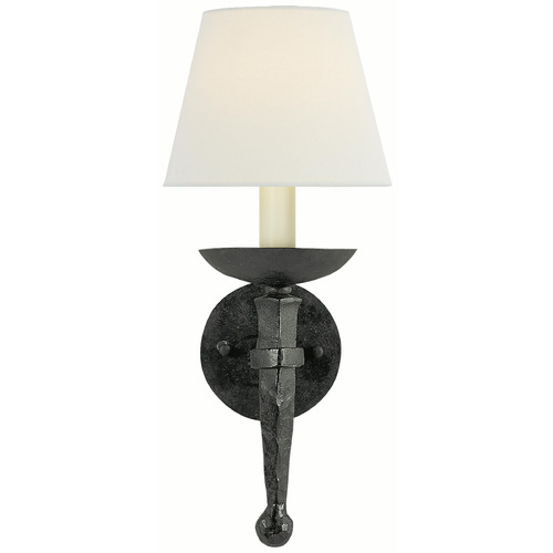 Visual Comfort Signature Collection Visual Comfort Signature Collection Chapman & Myers Iron Torch Blackened Rust Sconce CHD1404BR-L
