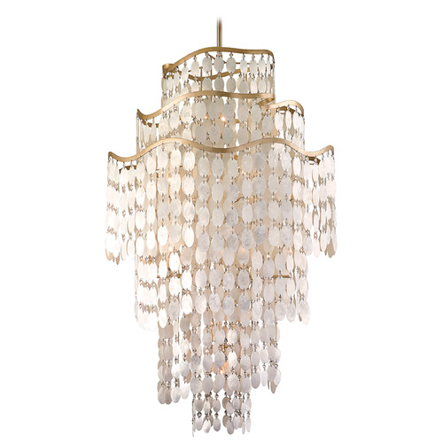 Corbett Lighting Dolce Champagne Leaf Chandelier