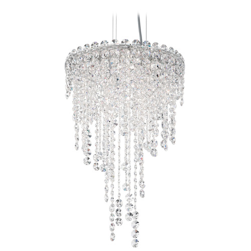 Schonbek Worldwide Lighting Chantant Polished Stainless Steel Pendant Light