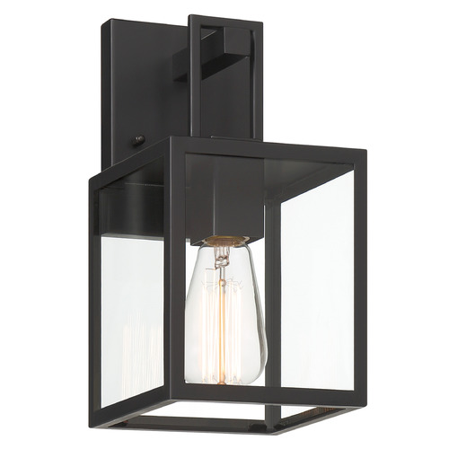 Designers Fountain Preston Matte Black Outdoor Wall Light