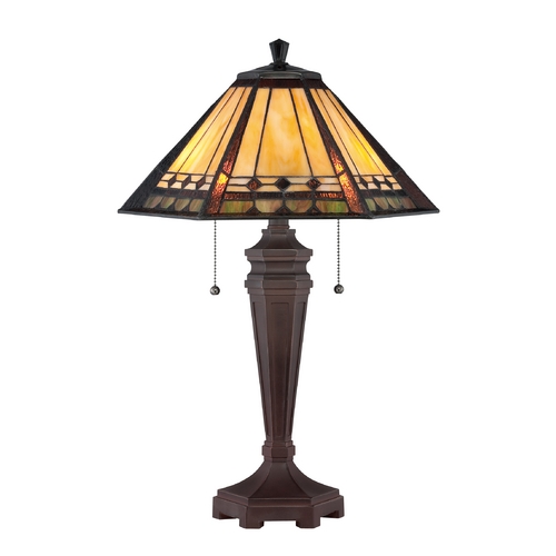 Arden Table Lamp with Tiffany Glass by Quoizel Lighting
