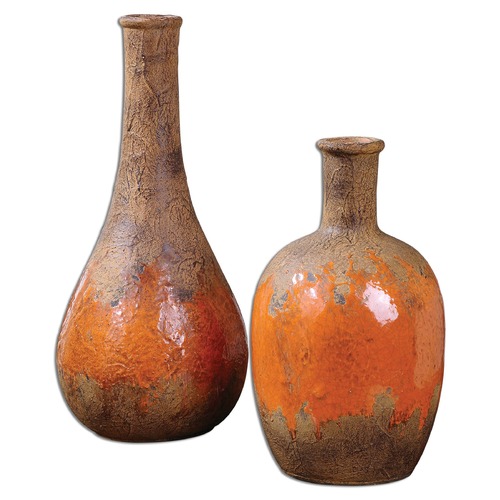 Uttermost Lighting Uttermost Kadam Ceramic Vases Set of 2 19825