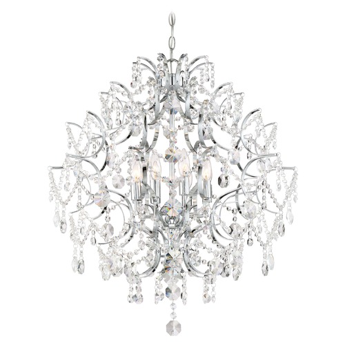Isabella's Crown Chrome Crystal Chandelier by Minka Lavery