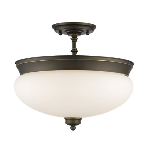 Z-Lite Amon Olde Bronze Semi-Flush Mount by Z-Lite 721SF-OB