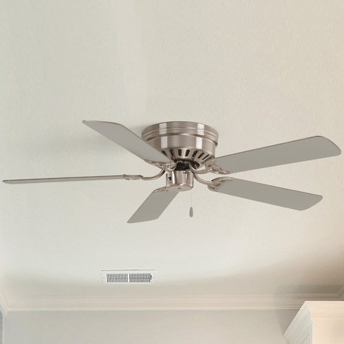 Mesa 52-Inch Hugger Fan in Brushed Nickel by Minka Aire