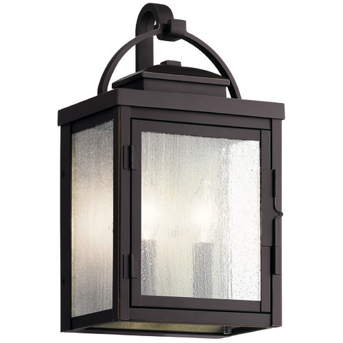 Kichler Lighting Carlson 14.75-Inch Rubbed Bronze Outdoor Wall Light by Kichler Lighting 59011RZ