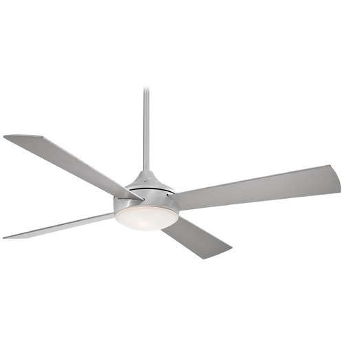 Aluma 52-Inch LED Fan in Brushed Aluminum by Minka Aire