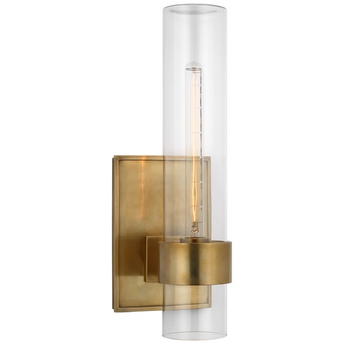 Visual Comfort Signature Collection Ian K. Fowler Presidio Outdoor Sconce in Brass by Visual Comfort Signature S2169HABCG