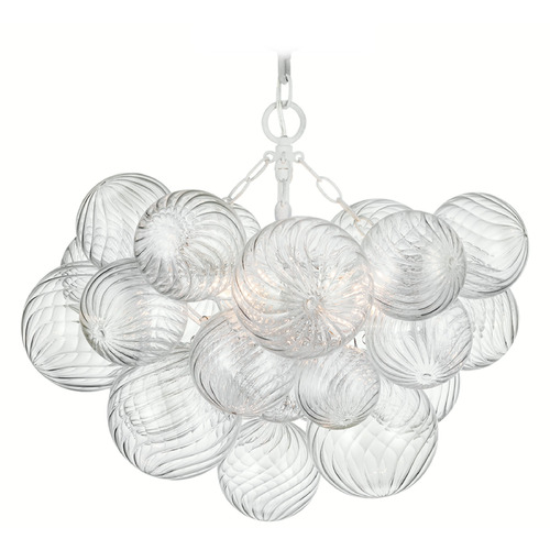Julie Neill Talia Semi-Flush Mount in Plaster White by VC Signature