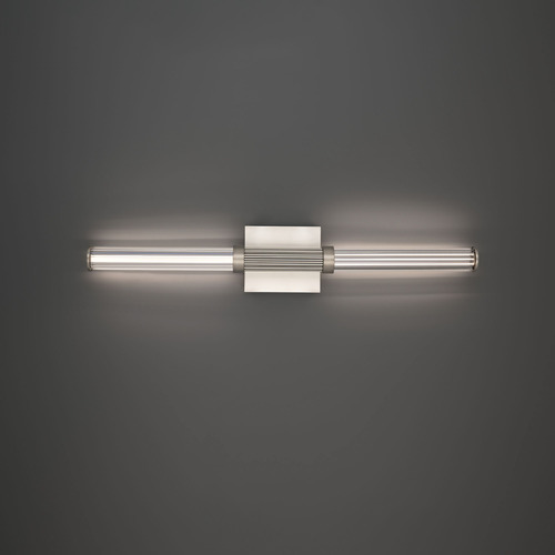 Modern Forms by WAC Lighting Modern Forms Ribeye Brushed Nickel LED Vertical Bathroom Light WS-50528-BN