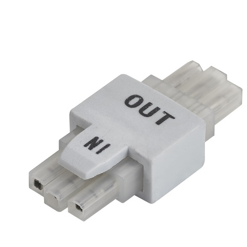 White End to End Connector for Recesso Under Cabinet Lights