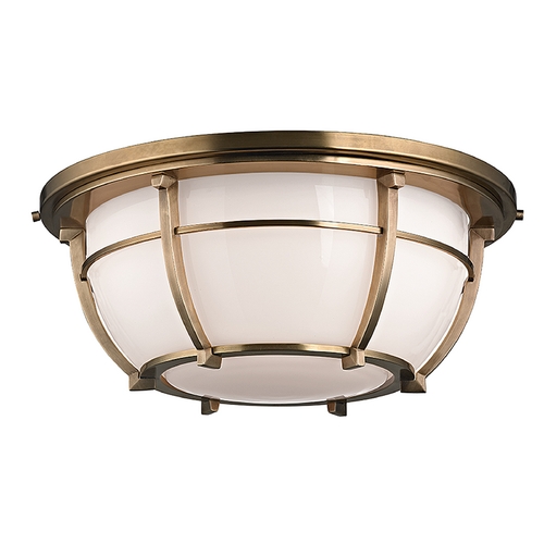 Hudson Valley Lighting Conrad Aged Brass Flush Mount by Hudson Valley Lighting 4115-AGB