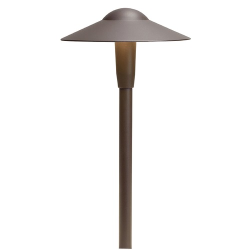 Short Dome 12V LED Path Light in Bronze 2700K by Kichler Lighting