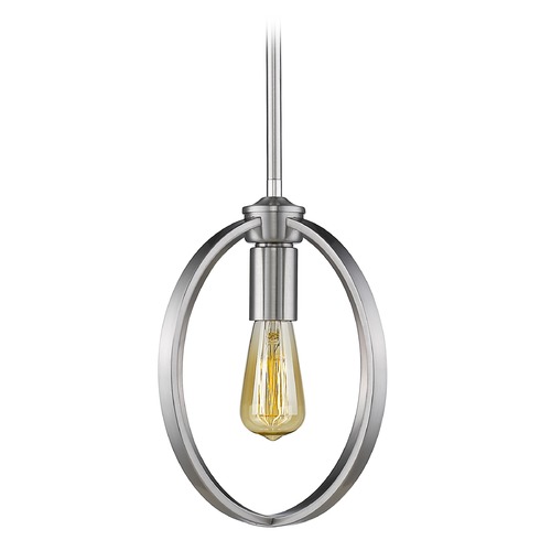 Golden Lighting Colson 9.875-Inch Pendant in Pewter Finish 3167-M1L PW