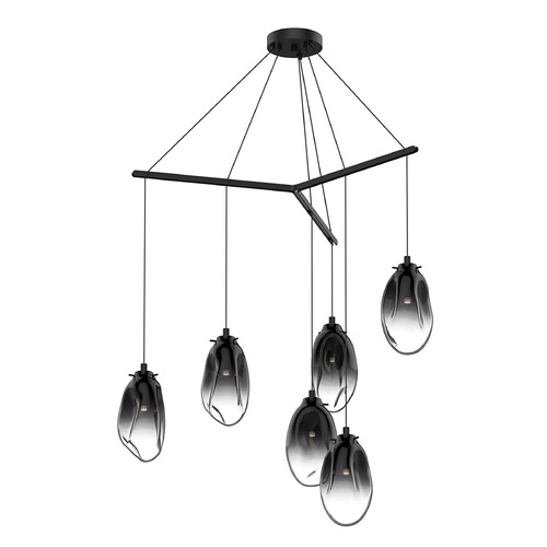 Liquid LED Multi-Light Pendant Black by Sonneman Lighting