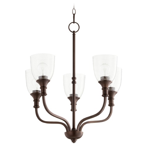 Quorum Lighting Richmond Oiled Bronze Chandelier by Quorum Lighting 6811-5-186