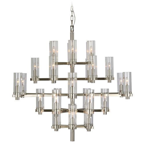 Visual Comfort Signature Collection Chapman & Myers Sonnet Chandelier in Polished Nickel by Visual Comfort Signature CHC5632PNCG