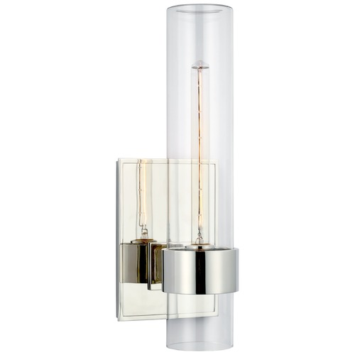 Visual Comfort Signature Collection Ian K. Fowler Presidio Outdoor Sconce in Nickel by Visual Comfort Signature S2169PNCG