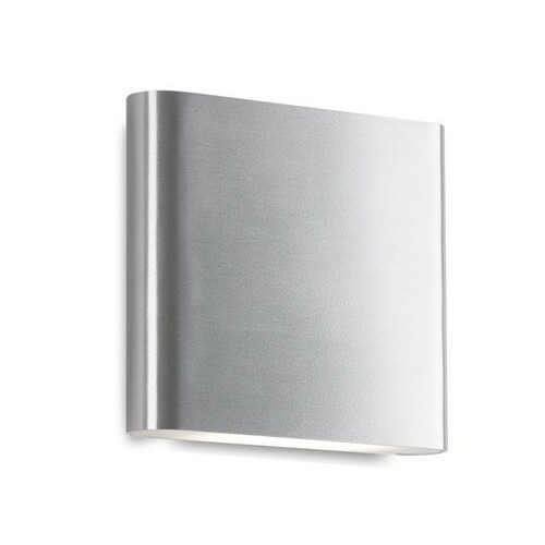 Slate Brushed Nickel LED Outdoor Wall Light by Kuzco Lighting