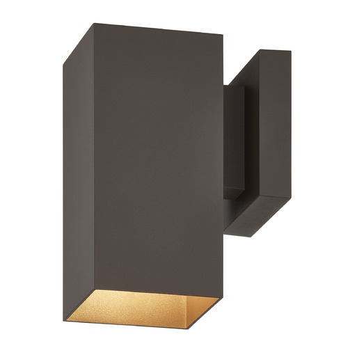 Design Classics Powder Coated Bronze Rectangle Outdoor Wall Light