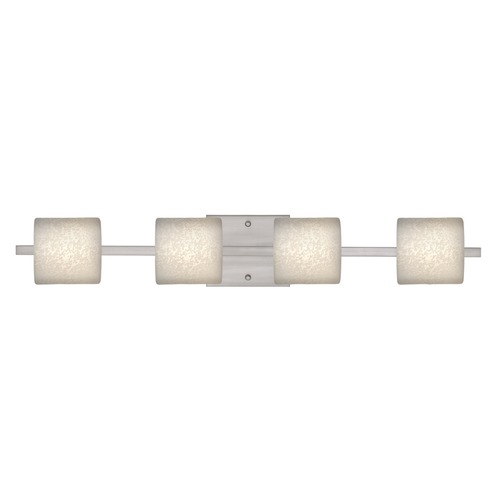 Besa Lighting Besa Lighting Paolo Satin Nickel Bathroom Light 4WS-7873ST-SN