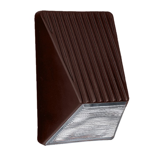 Besa Lighting Ribbed Glass Outdoor Wall Light Bronze Costaluz by Besa Lighting 309298